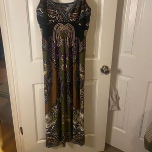 Paisley Floor Length Dress